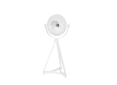 Lampe &agrave; poser industrielle m&eacute;tal blanc BLOUM