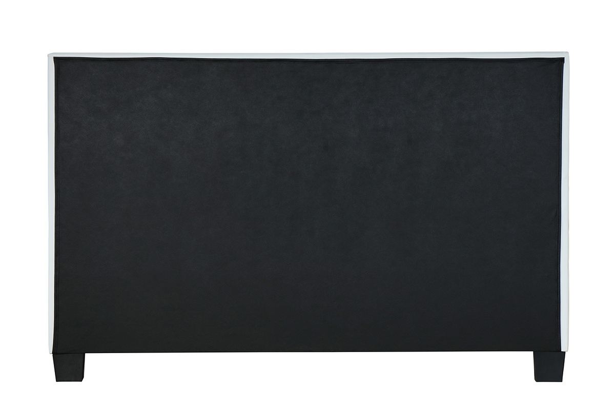 Lit 2 places 160x200 cm blanc SOLAL