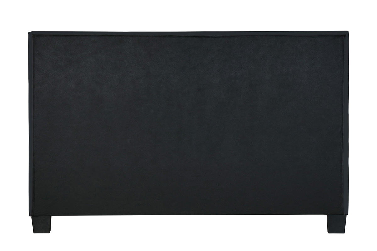 Lit 2 places 160x200 cm noir SOLAL