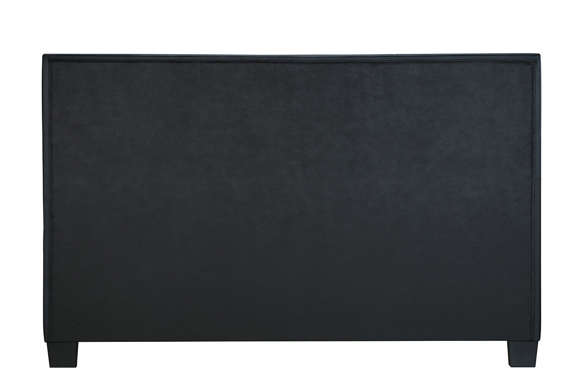 Lit 2 places 160x200 noir KINGLEY