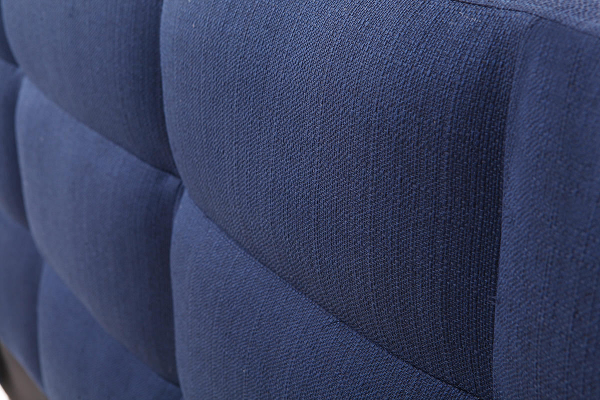 Lit adulte 160x200 cm bleu fonc EMERY