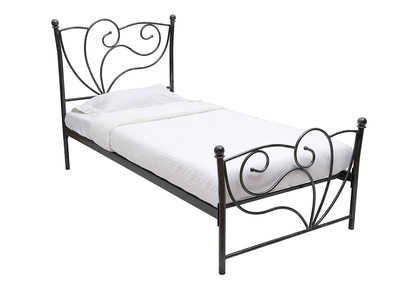 Lit baroque noir 90x190 VENEZIA