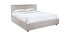 Lit coffre design 160 x 200 cm effet velours gris clair MACHA