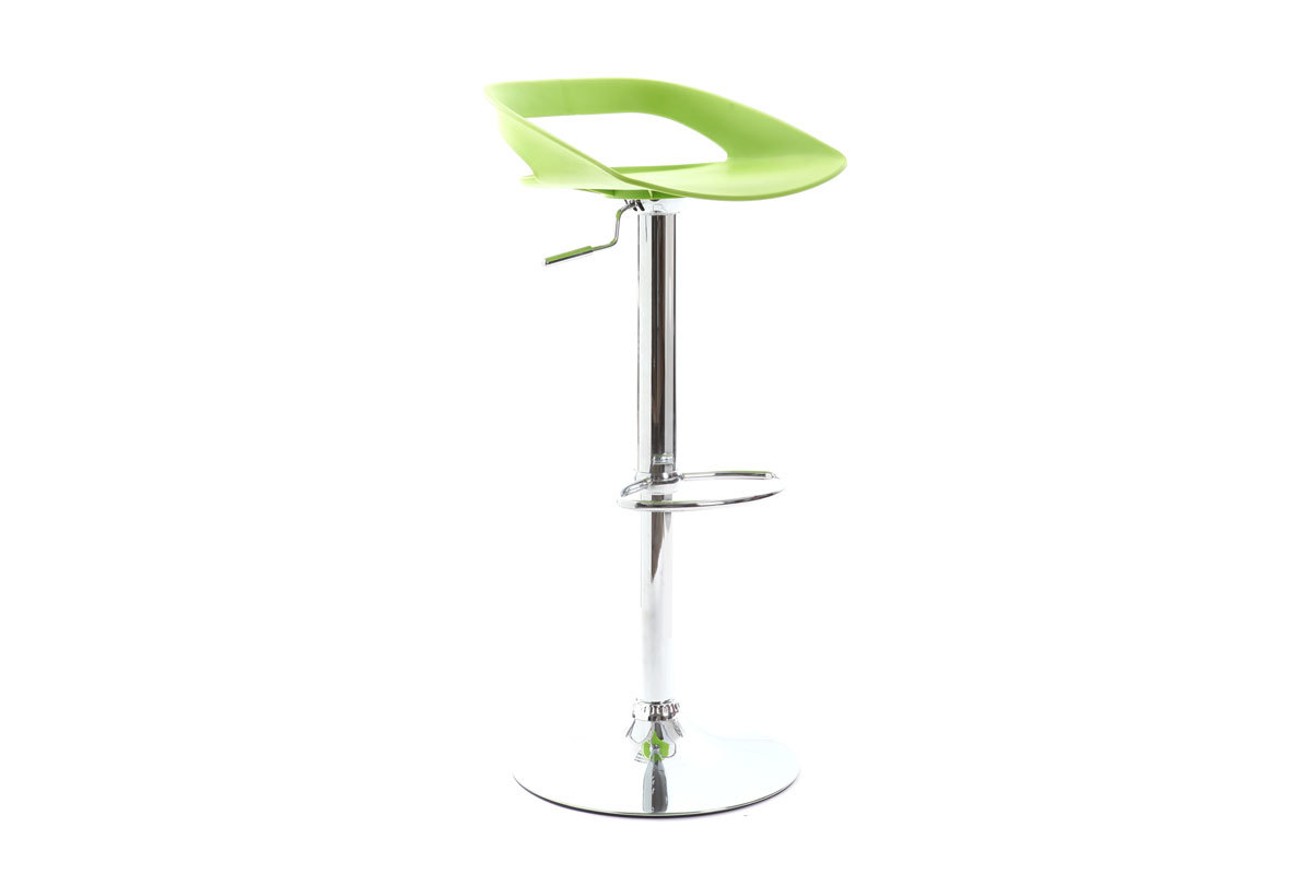 Lot de 2 tabourets de bar design vert PHENIX