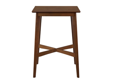 Mange debout carr&eacute; bois fonc&eacute; noyer LEENA