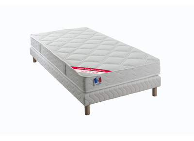 Matelas mémoire de forme et sommier 90 x 190 cm NOX -