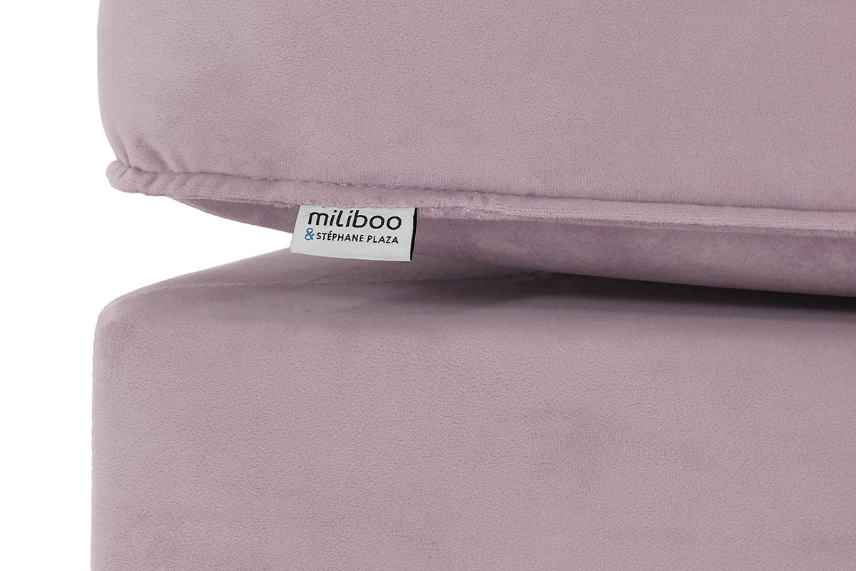 M�ridienne en velours rose COZY