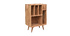 Meuble de rangement vinyles en acacia massif VIRGILE