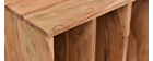 Meuble de rangement vinyles en acacia massif VIRGILE