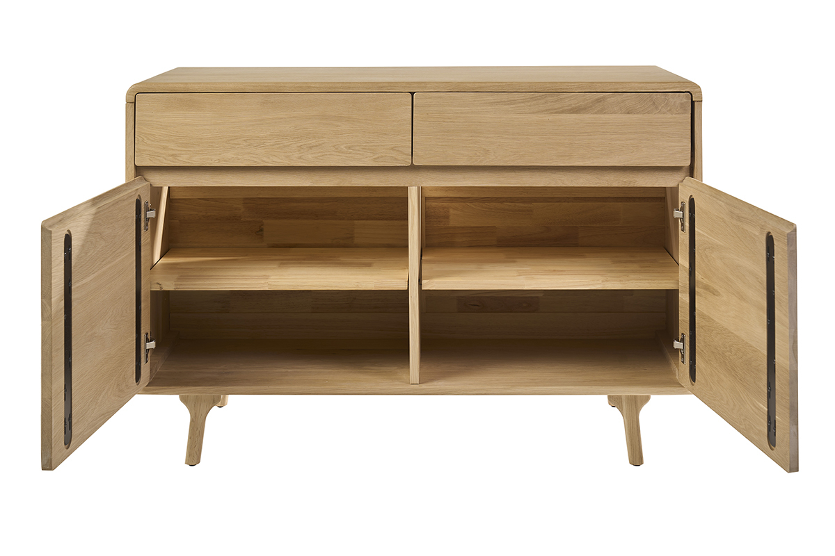 Meuble de salle de bain en bois ch�ne massif L120 cm ESTEBAN