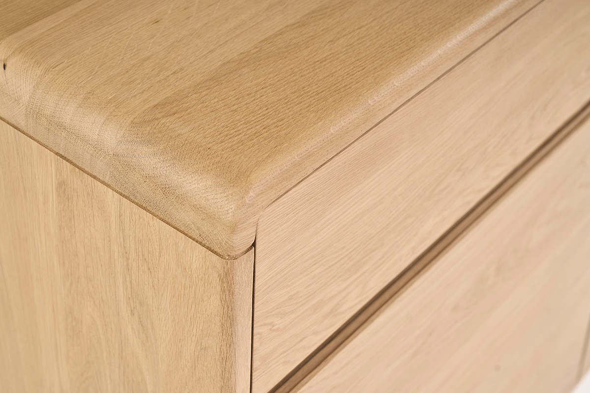 Meuble de salle de bain en bois ch�ne massif L120 cm ESTEBAN