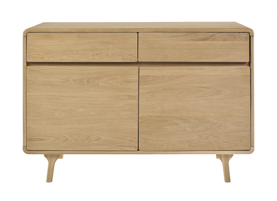 Meuble de salle de bain en bois ch&ecirc;ne massif L120 cm ESTEBAN