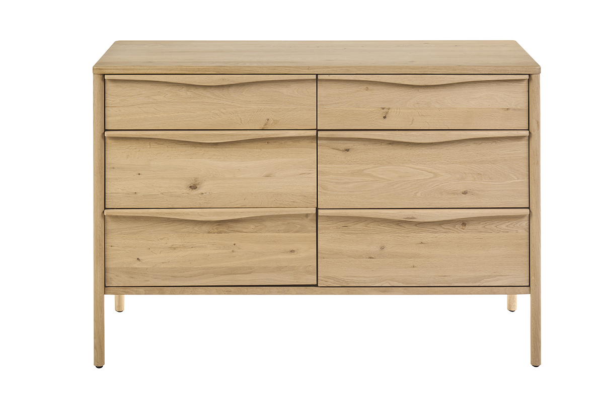 Meuble de salle de bain en bois ch�ne massif L120 cm MARIN