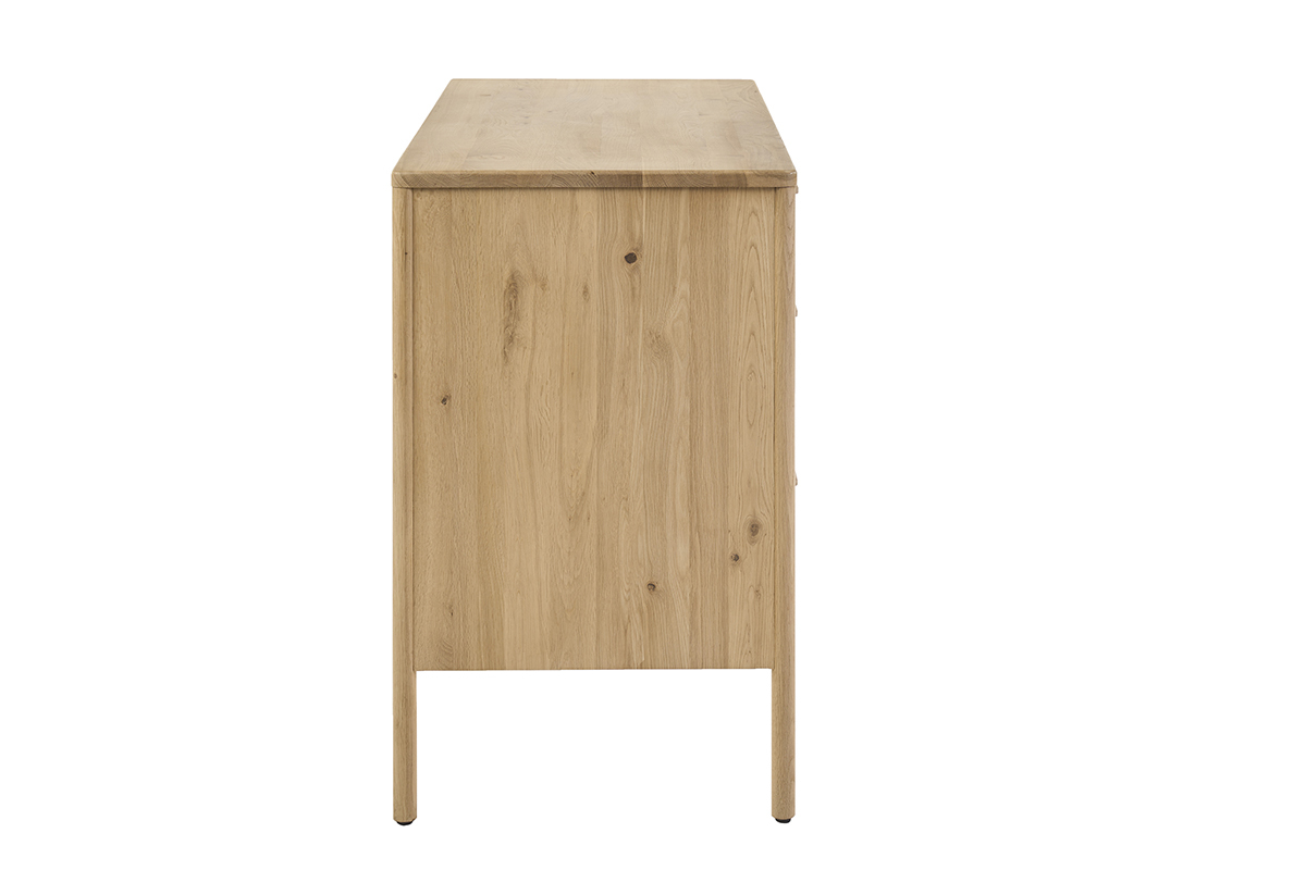 Meuble de salle de bain en bois ch�ne massif L120 cm MARIN