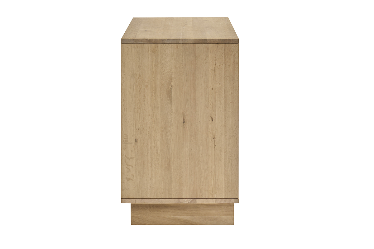 Meuble de salle de bain en bois ch�ne massif L80 cm ALISTAIR