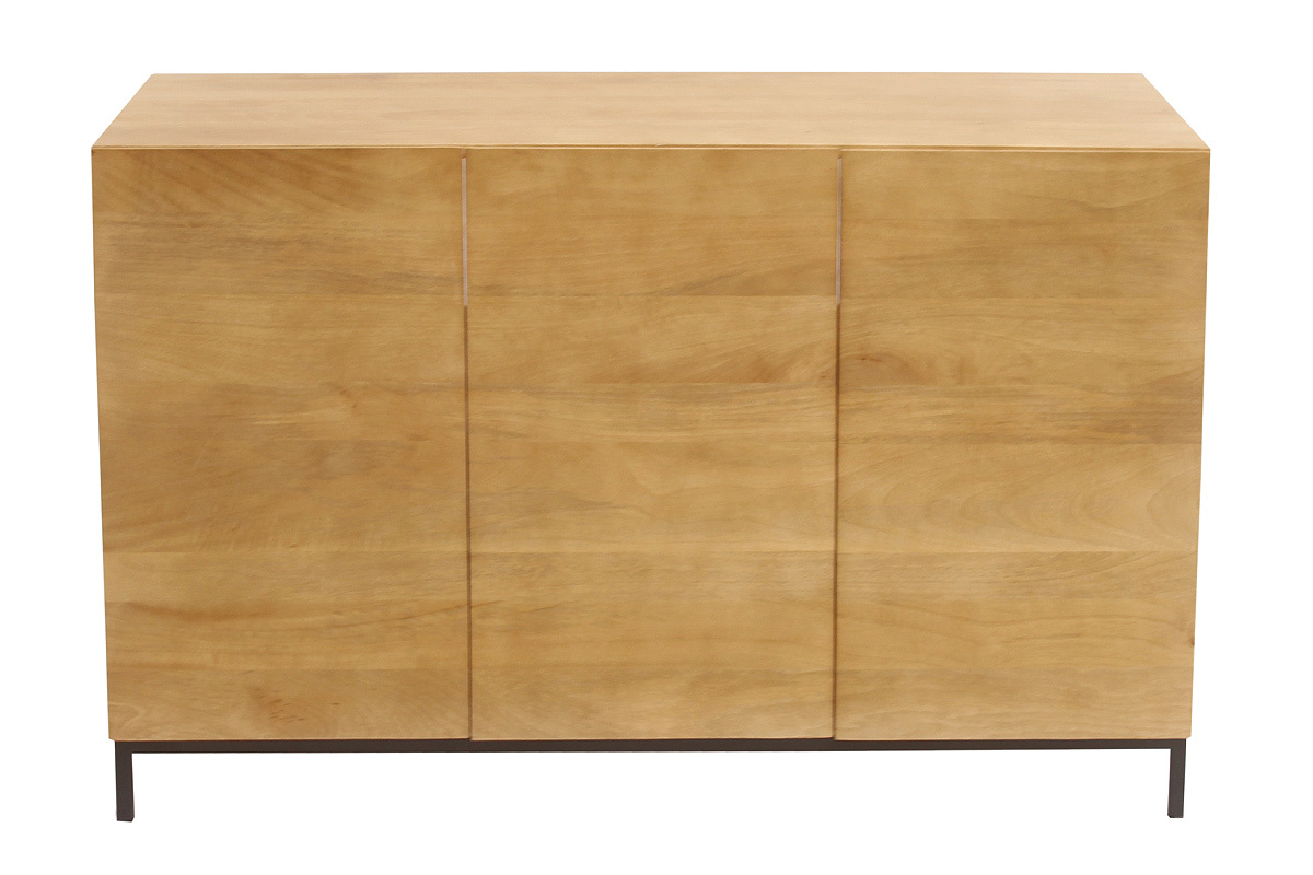 Meuble de salle de bain en bois manguier massif L120 cm YPSTER