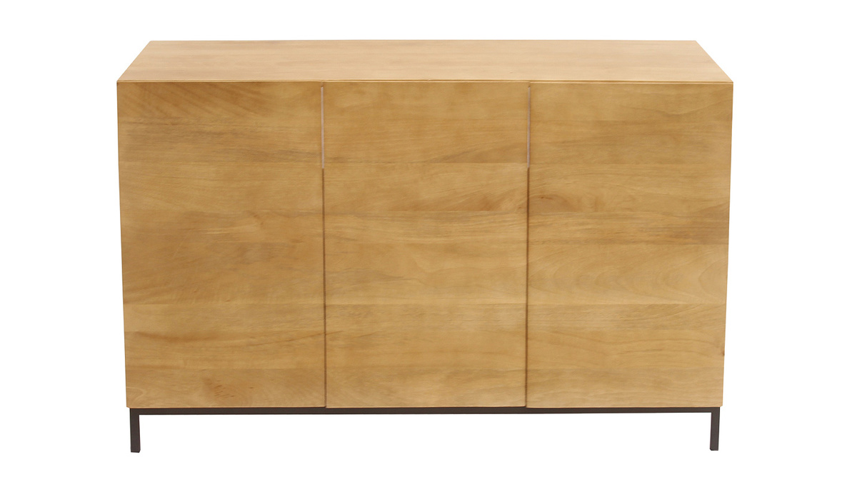Meuble de salle de bain en bois manguier massif L120 cm YPSTER