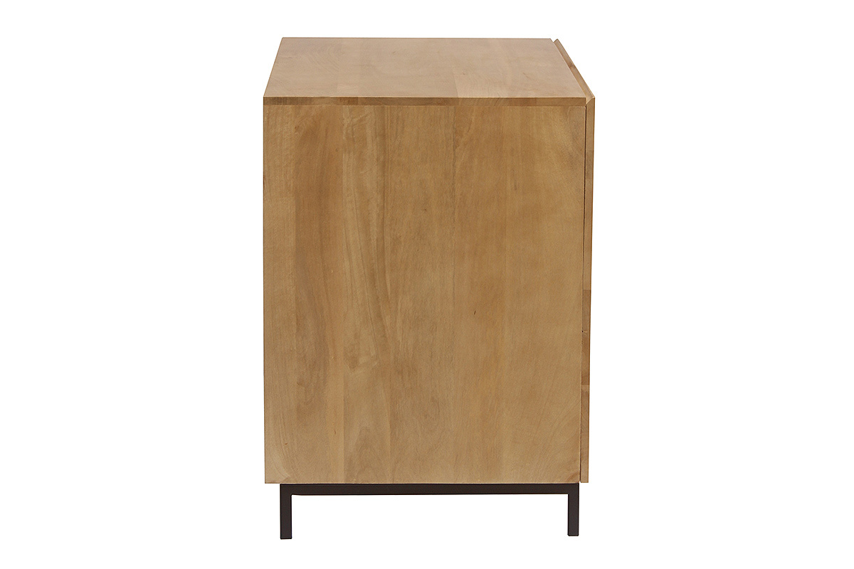 Meuble de salle de bain en bois manguier massif L80 cm YPSTER