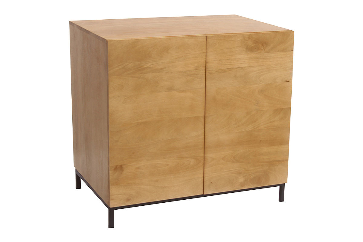 Meuble de salle de bain en bois manguier massif L80 cm YPSTER