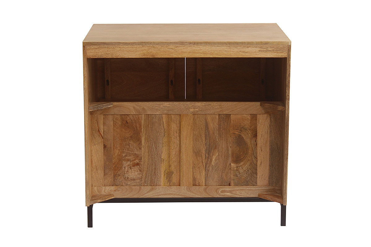 Meuble de salle de bain en bois manguier massif L80 cm YPSTER