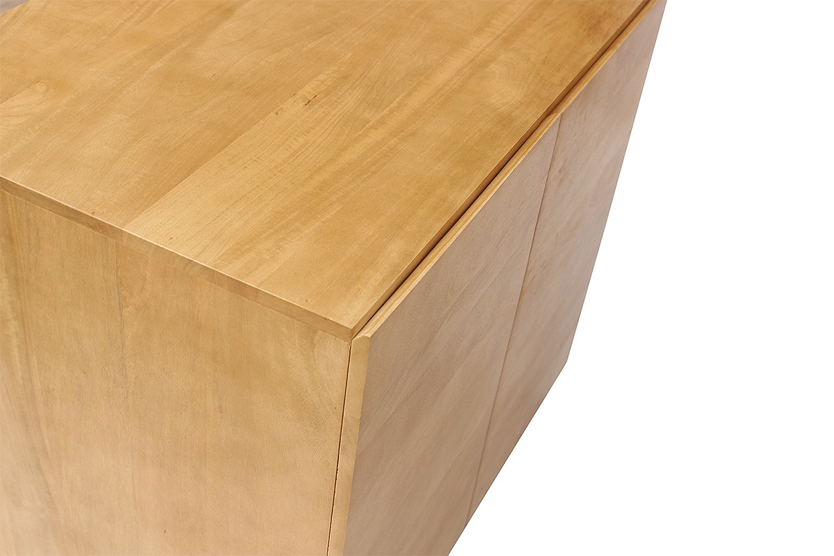 Meuble de salle de bain en bois manguier massif L80 cm YPSTER