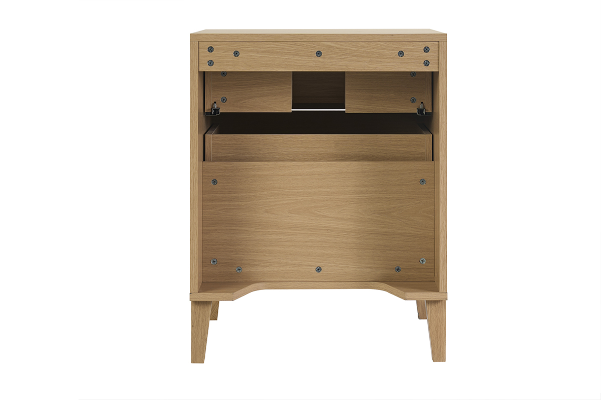 Meuble de salle de bain finition bois ch�ne L60 cm FREDDY