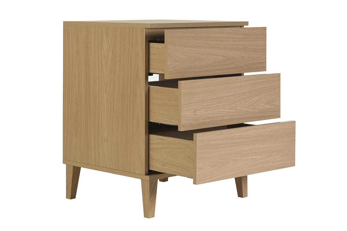 Meuble de salle de bain finition bois ch�ne L60 cm FREDDY