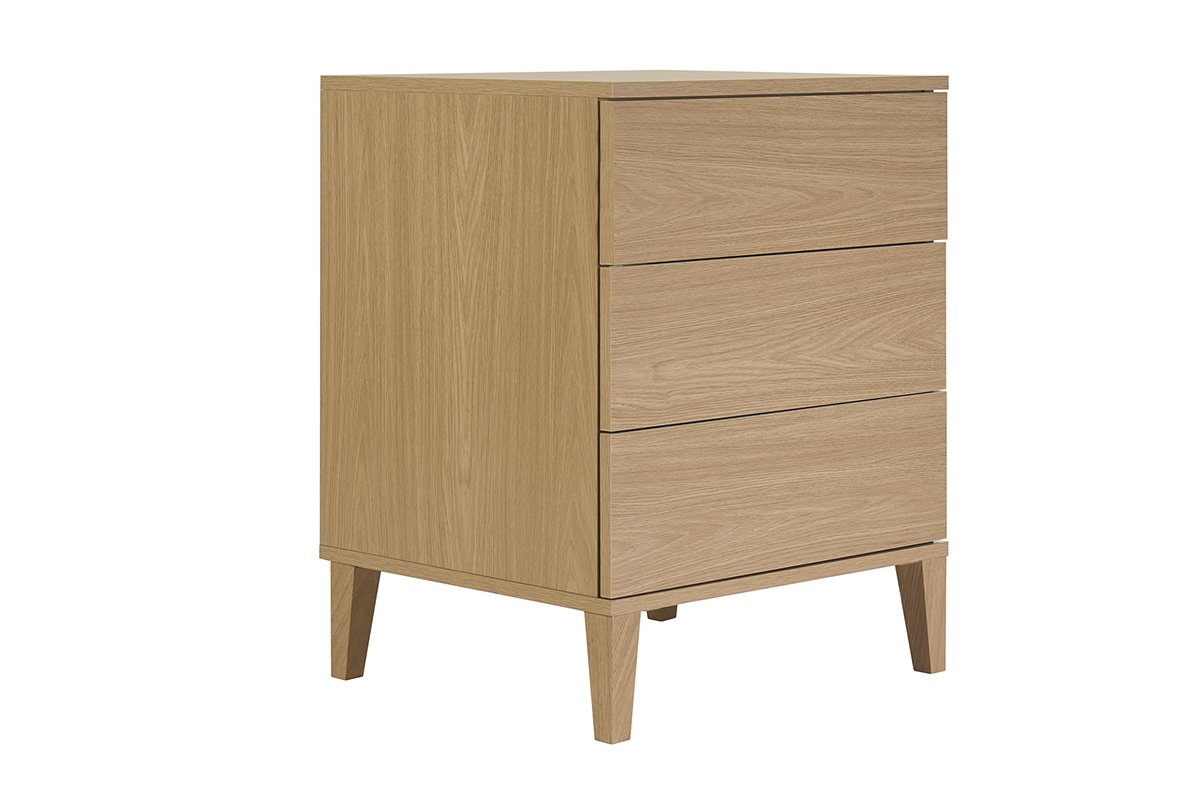 Meuble de salle de bain finition bois ch�ne L60 cm FREDDY