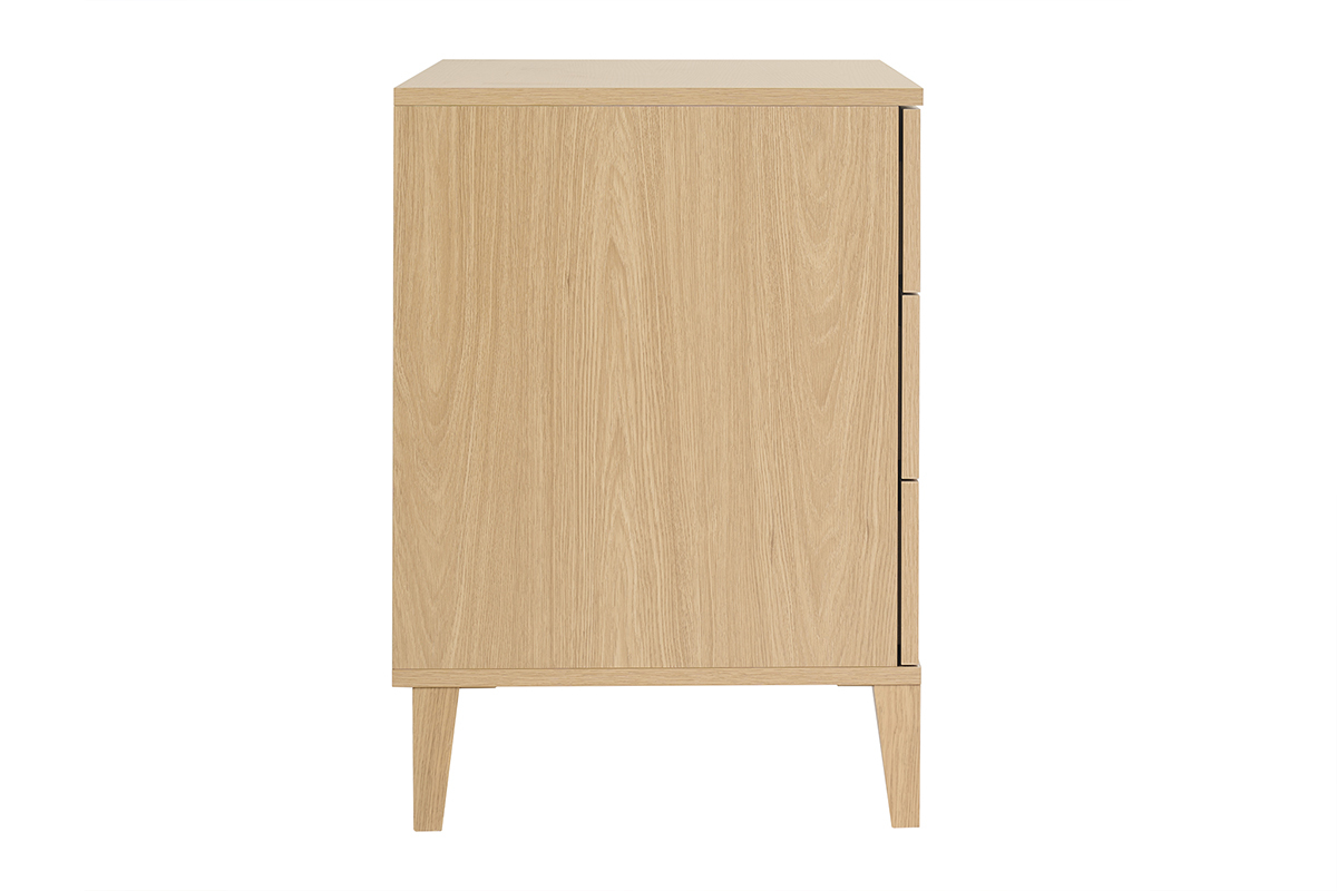 Meuble de salle de bain finition bois ch�ne L80 cm FREDDY