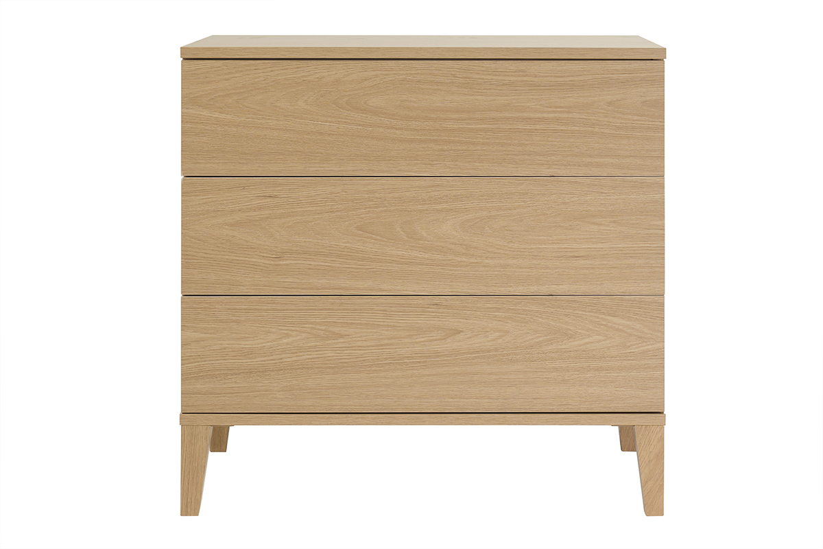 Meuble de salle de bain finition bois ch�ne L80 cm FREDDY