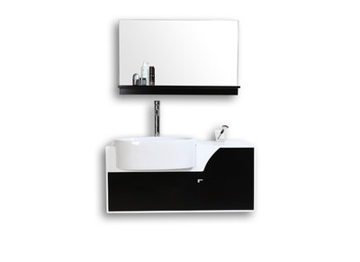 Meuble de salle de bain Jasper : vasque, meuble sous vasque et miroir