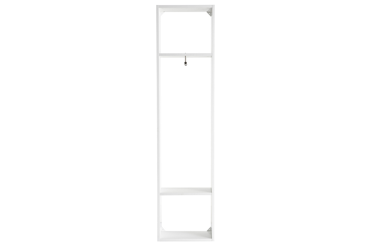 Meuble d'entr�e avec rangement laqu� blanc mat ETERNEL