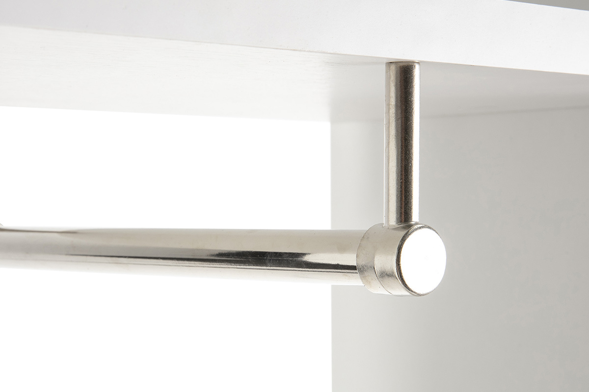 Meuble d'entr�e avec rangement laqu� blanc mat ETERNEL