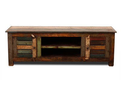 Meuble TV bois recycl&eacute; MAYOTTE