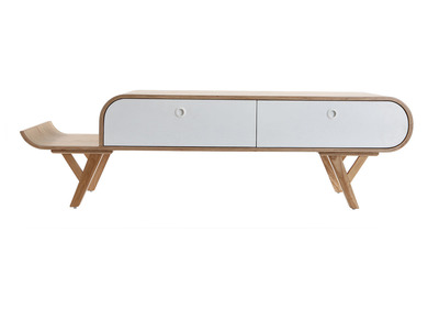 Meuble TV design 150cm fr&ecirc;ne KYOTO