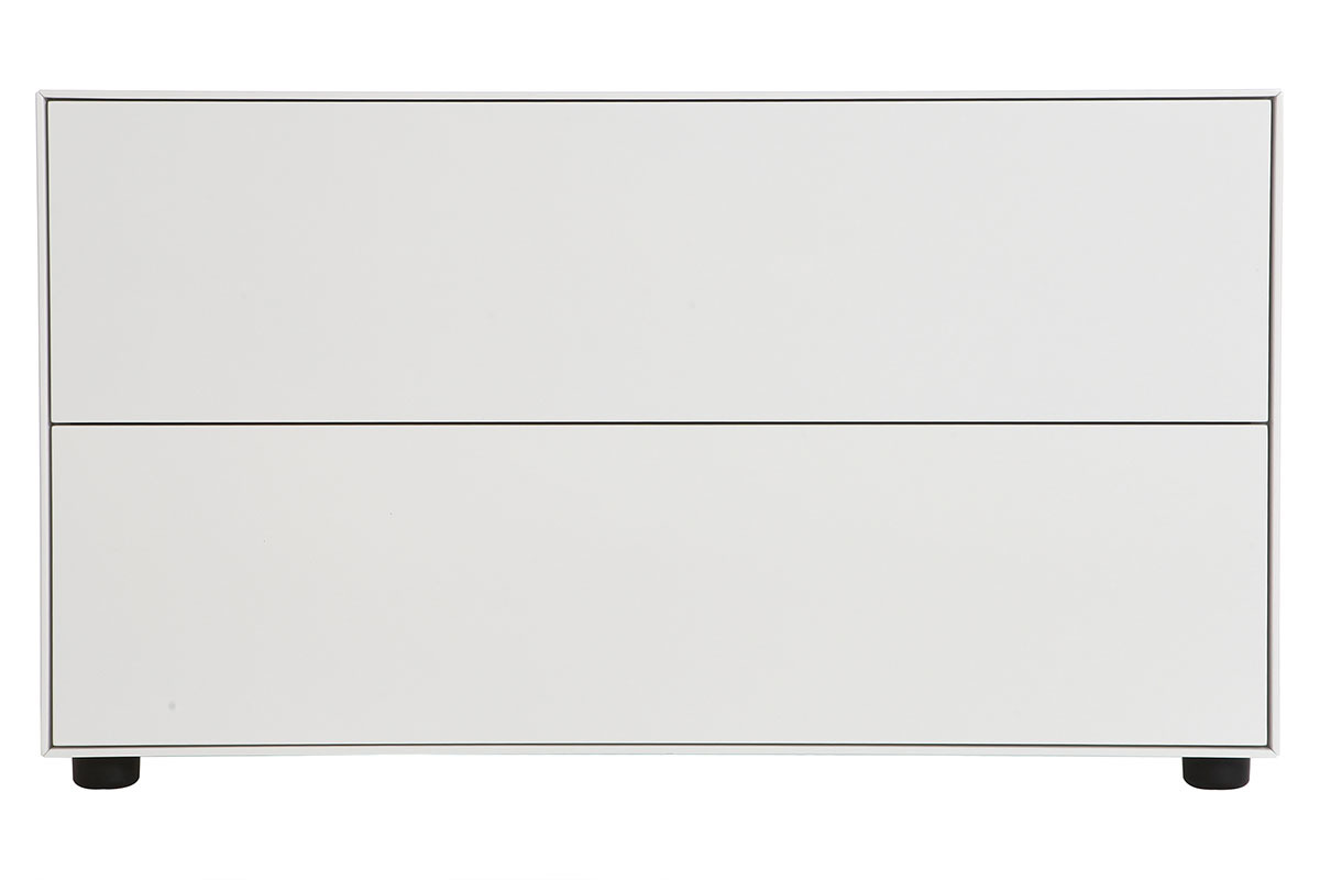 Meuble TV design 90x40cm 2 tiroirs MARK