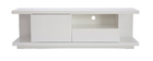 Meuble TV design blanc laqu&eacute; brillant L150 cm KARY