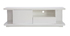 Meuble TV design blanc laqu&eacute; brillant L150 cm KARY