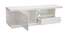Meuble TV design blanc laqu&eacute; brillant L150 cm KARY