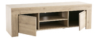 Meuble TV design effet ch&ecirc;ne L138 cm TINO