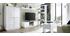 Meuble TV design L138 cm blanc laqu&eacute; brillant COMO