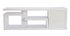 Meuble TV design laqu&eacute; blanc brillant L150 cm HALTON