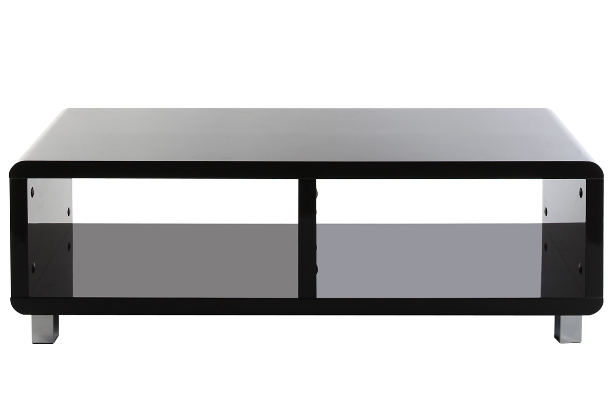 Meuble TV design laqu noir PIXY