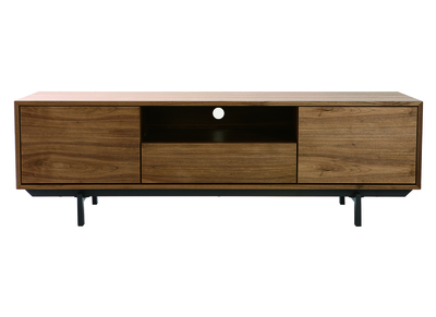 Meuble TV design vintage 160cm noyer MANNY