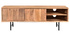 Meuble TV en manguier massif avec portes en relief L120 cm AGRA