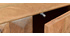 Meuble TV en manguier massif avec portes en relief L120 cm AGRA