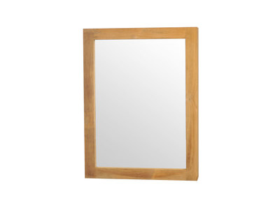 Miroir de salle de bain design en teck avec rangement ARIKA - Miroir de salle de bain design en teck avec rangement ARIKA