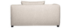 Module d'angle gauche pour canap&eacute; en tissu beige PLURIEL