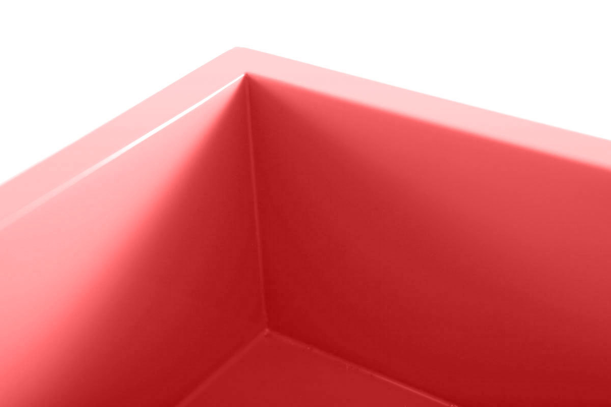 Plateau design laqu� corail TEENA