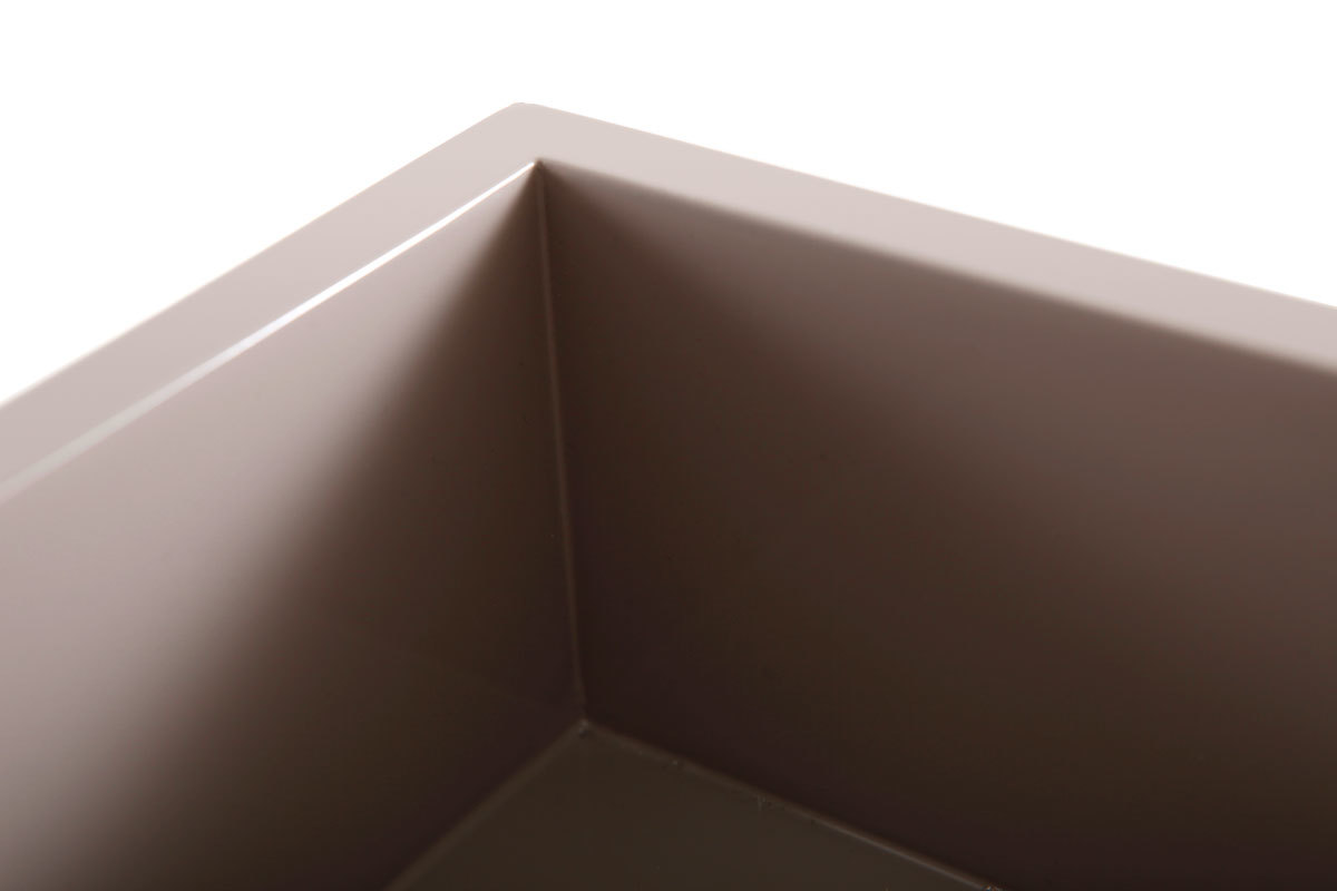 Plateau design laqu� taupe TEENA